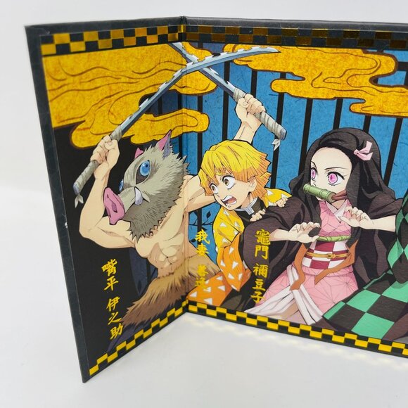 Demon Slayer Kimetsu no Yaiba Collectors Mini Byobu Folding Screen Desktop Art - Picture 5 of 6